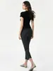 Pantalones de Yoga Nuevos para Mujer Primavera/Verano 2026, Ajustados para Correr, Entrenamiento, Deportes, Pantalones de Pierna Ancha, Cintura Alta, Levanta Glúteos, Fitness, Pantalones Acortados