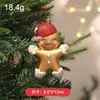 Pingentes de Natal de plástico dourado galvanizado transfronteiriços, pingentes de árvore de Natal de desenho animado de alta qualidade, decorações de festa, enfeites de janela