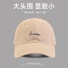2025 Nueva Gorra Bordada con Letras para Mujer Cabeza Grande Cara Pequeña Gorra de Béisbol Versátil Coreana Gorra de Pareja Hombres