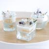 Copo Criativo para Vela de Aromaterapia Porta-Vela de Vidro Casa Copo Transparente para Vela com Tampa Copo Porta-Vela Romântico para Interior