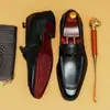 Zapatos de cuero de negocios para hombre, piel de vaca, estilo barbero, estilo discoteca, piel genuina, calzado formal, tallas grandes, mocasines casuales, estilo británico, zapatos unisex para hombre