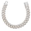 Pulseira Hiphop transfronteiriça nova 14mm zircônia longa Moda Hiphop personalidade simples pulseira masculina entrega em peça única