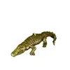 Pingente de Chaveiro de Latão Grande Pingente de Acessório de Crocodilo Pingente de Chaveiro Vintage Modelo Rastejante Ornamento Pingente de Animal