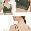 Sujetador de Malla Jacquard con Encaje Grueso para Mujer con Copas Triángulo Francesas, Tirantes Dobles Fijos en los Hombros, Diseño Push-Up con Almohadillas en el Pecho