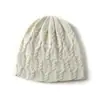 Cachemira 2025 Otoño/Invierno Nuevo Sombrero de Pescador Tejido Jacquard de Color Sólido de Alta Gama para Mujer Sombrero Tejido Casual Cálido para Exteriores