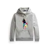 Coleção de Primavera Ralph Lauren Polo: Moletom com capuz em algodão puro, unissex, estilo pullover, adequado tanto para uso interno quanto externo, 100% algodão