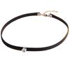 Colar corrente de pescoço colar curto diamante único feminino cordão preto diamante corrente clavícula colar colarinho fábrica atacado vendas diretas