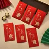 Um pequeno presente: novos envelopes vermelhos com glitter, festivos e auspiciosos, espessados, tamanho grande, perfeitos para casamentos, chás de casa nova, inaugurações de negócios e celebrações de Ano Novo