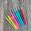 Juego de Ganchillos Amazon Colorido Mango Suave Tpr Ganchillo de Aluminio DIY Lana Ganchillo Barba Bolsa Set