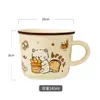 Caneca de Cerâmica Fofa Gato Casa Leite Café da Manhã Design de Nicho Escritório Copo de Água Copo de Café Lembrança