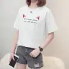Ropa de Tallas Grandes para Mujeres de Mediana Edad y Mayores, Nueva Camiseta de Manga Corta para Mujeres de Tallas Grandes, Adelgazante para 120 kg, que Oculta el Vientre, Top para Rejuvenecer la Apariencia