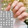 Calcomanías para Uñas de Flores Translucidas Blancas Super Hada Ultrafinas Flores Pequeñas Margaritas Calcomanías para Uñas Estilo Popular Caliente