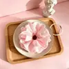 Lindo Coletero de Encaje Tela de Alta Elasticidad Goma para el Cabello Fresco y Dulce Accesorio Redondo Geométrico para el Cabello