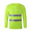 Polo Reflectante Sitio de Construcción Construcción Manejo Camiseta Reflectante Manga Larga Secado Rápido Transpirable Protección Solar Seguridad Ropa Reflectante