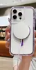Funda de Teléfono Magnética de Succión Armadura de Flecha Tres en Uno Adecuada para Samsung A15 Tendencia A55 Agujero Grande A14 Color Sólido A05 Tira Antideslizante