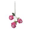 Flor Artificial Anna Rose de 3 Cabezas Simulada Flor para Boda Flor Artificial de Seda de Alta Gama Adornos Flor Decorativa para Sala de Estar Venta al por Mayor