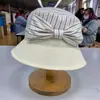 Venta Directa de Fábrica sombrero para mujer 21 nuevo estilo primavera y verano lindo lazo a rayas sombrero para el sol 21SS-T014