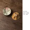 Caneca grande de cerâmica em formato de borboleta de alto valor estético da Miyan, xícara de chá de orquídea pintada à mão, recipiente para chá, xícara para degustação de chá, conjunto de chá