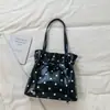 Shuai Mi Home Estilo Coreano Ins Lunares para Mujer 2026 Nuevo Nicho Cordón Moda para Viajar Bolso Tote de Hombro Único Bolso de Mano