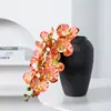 Flor artificial Phalaenopsis molhada impressão 3D alta qualidade branca 9 diy presente único manual borboleta biônica flor