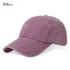 Gorra de Béisbol Lavable con Parte Superior Suave, Cuatro o Seis Líneas, Algodón de Color Sólido, Gorra de Pico para Exportación con Bordado de Logo, Venta al por Mayor de Fábrica Transfronteriza en Stock