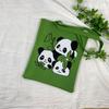 Bolsa de Tricô Ins Desenho Panda Feminina Moda para Carregar na Mão Grande Capacidade Bolsa de Ombro Bolsa Transversal Bolsa