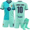 2627 Nova camisa do Rodri Barcelona segundo uniforme de visitante versão Liga dos Campeões número 10 Yamal Messi conjunto