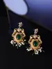 Pendientes de Pavo Real con Diamantes Retro Europeos y Americanos, Pendientes Antiguos de Lujo Accesible Vintage Medieval, Pendientes de Cristal Literarios de Gama Alta