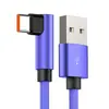 Cabo de dados typec 66W para Huawei mate40 carregamento rápido vivo millet game cotovelo fio de carregamento super rápido