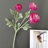 Flor de Lótus Peônia Qianzi Simulada de Cabeça Única 3 Cabeças Modelo para Casa Quarto Decoração de Hotel Adereços para Fotografia de Casamento Flores Artificiais