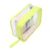 Bolsa de Cosméticos de Viaje Transparente con Cremallera de PVC, Bolsa de Almacenamiento Impermeable Grande de Capacidad Personalizada