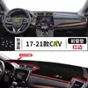 Adequado para Modelos 17-21 de Crv, Tapete para Painel Dianteiro, Tapete Protetor de Luz do Painel, Pano de Painel Frontal para Carro, Tapete Protetor Solar para Console Central
