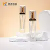 Cor Personalizável 30ml Base Líquida Cosmético Loção Isolante Cabeça de Bomba Frasco de Vidro para Perfume Cabeça de Spray Substituível