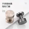 Fechadura de Porta Redonda Invisível de Aço Inoxidável Fechadura de Porta de Quarto Fechadura de Porta Silenciosa Oculta Maçaneta de Porta de Lado Único para Porta de Madeira Fechadura de Porta Oculta