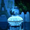 Bola de Cristal de Elefante Luz Noturna Decorativa 3D Controle Remoto 7 Cores Mudáveis Abajur Pequeno de Mesa para Quarto Novo Presente Brinquedo Luz LED que Muda de Cor