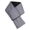 Bufanda de plumón para Otoño e Invierno con Forro de Felpa Engrosada de Color Sólido Versátil de Moda Impermeable a Prueba de Viento Resistente al Frío Bufanda Cálida