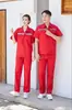 Conjunto de ropa de trabajo de manga corta para verano para reparaciones mecánicas, ropa de protección laboral ligera de manga larga para talleres de fábrica, uniformes de trabajo de poliéster-algodón