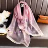 Xale cheongsam quente de inverno lenço de lã de seda de amoreira para mãe lenço bordado ao vivo Taobao uma geração de cabelo