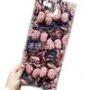 Nuevo moño de tela a cuadros rojos con bordes rizados, scrunchie de mezclilla, adecuado tanto para niños como para adultos