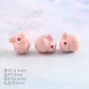 Contas de cerâmica de coelho fofo diy acessórios de joias pequenas pulseira contas feitas à mão contas soltas material para corrente de celular atacado