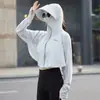 Chaqueta de Manga Larga de Seda Helada para Verano al Aire Libre Anti-UV para Ciclismo y Conducir, Ropa Delgada Transpirable, Chal, Ropa de Protección Solar al por Mayor para Mujeres