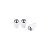 Venta al por mayor de fábrica de alta calidad bola de acero blanco lechoso bola pequeña 8 mm 13 dientes soporte de cuentas de plástico con bola cosmética