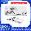 Mouse Pad Branco Onda da Amazon Antiderrapante de Borracha Atacado E-Sports Grande Transfronteiriço Sobredimensionado Mesa de Jogo