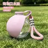 Botella de agua portátil para mascotas, taza de viaje para perros, botella de agua plegable transparente, dispensador de agua universal para gatos y perros, forma esférica