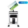 Carrito Monitor Impresora Multicapa P97, Estación de Trabajo Móvil para Computadora, Carrito de Inspección, Carrito para Instrumentos Médicos de Laboratorio