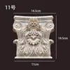 Columna Romana Estilo Europeo Madera Maciza Tallada Decoración Sencilla Estilo Europeo Cabeza de Columna Estilo Chino Viga de Soporte Soporte de Viga Almohadilla Gabinete de Chimenea Metabo