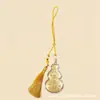 Colgante de Bolsita de Calabaza Dorada para Atraer Riqueza y Bendiciones, Adorno para Colgar en el Coche, Decoración de Entrada, Regalo de Negocio, Artículo de Regalo