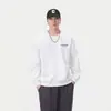 Roupas Masculinas Fengshe / Moletom Pulôver de Gola Redonda Estampado de Manga Longa para Homens de 300g, Jaqueta Pesada Tendência Estilo Americano Unissex