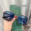Gafas de Sol de Celebridad de Internet, Elegantes y Modernas, Mismo Estilo que William Chan, Gafas de Sol para Conducir para Hombre, Anti-UV, Gafas de Sol de Alta Gama g