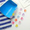 Color caramelo de goma amor de estrella DIY aretes hechos a mano aretes aretes diadema pasador accesorios para el cabello material accesorios